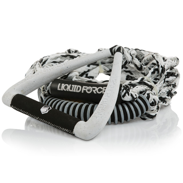 Liquid Force Ultra Suede DLX (White) 9" Wakesurf Rope & Handle 2024