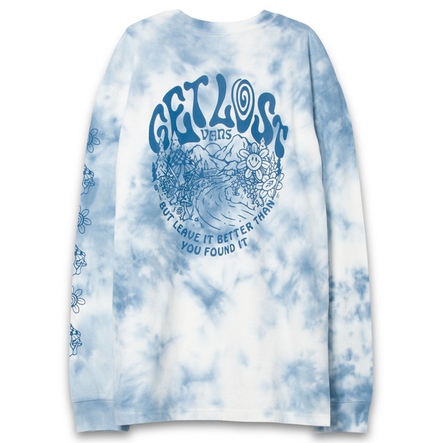 Vans Parks Project Get Lost (Moroccan/Blue Tie-Dye) Long Sleeve Shirt