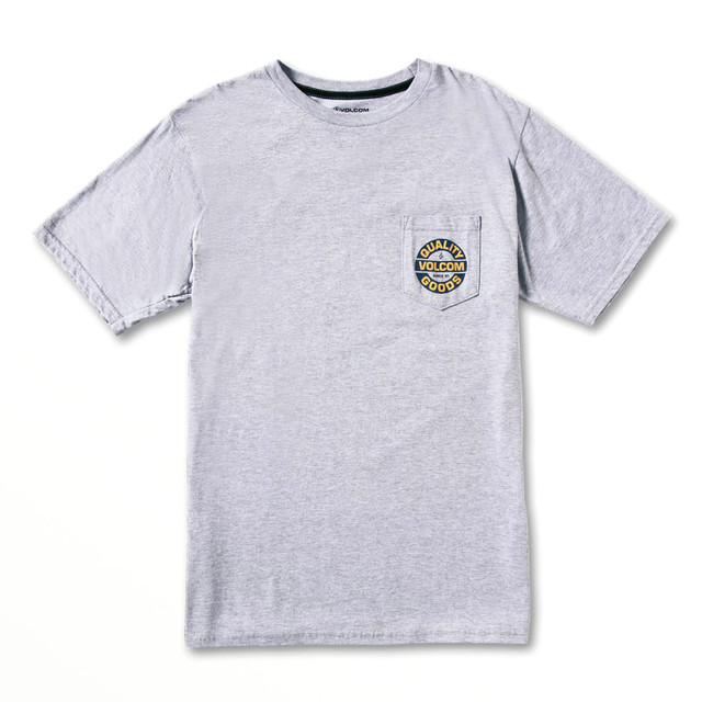 Volcom Relief (Heather Grey) Short Sleeve Pocket Tee