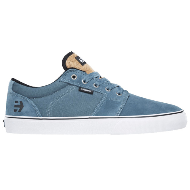 etnies Barge LS (Blue/White) Men's Skate Shoes