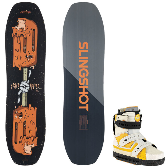 Slingshot Space Melter 156cm Wakeboard Package w/ Space Mob Bindings 2023