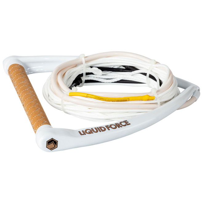 Liquid Force Apex Suede w/ Vision Wakeboard Rope & Handle Combo (White/Tan) 70'