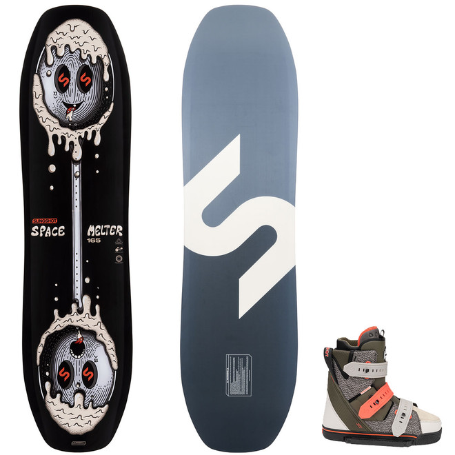 Slingshot Space Melter Wakeboard Package w/ ZuuPack Bindings 2024