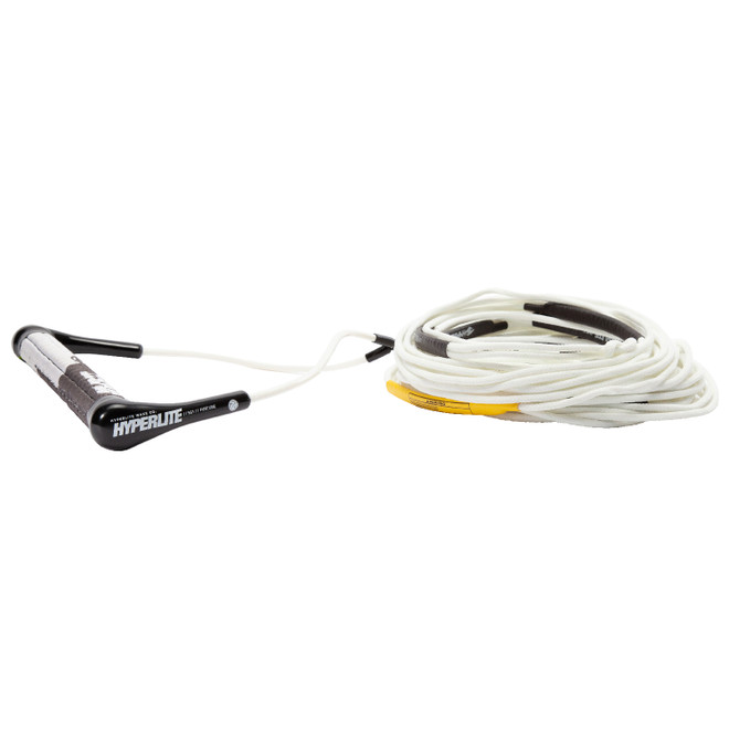 Hyperlite SG w/ 70' Fuse Line (White) Wakeboard Rope & Handle Combo