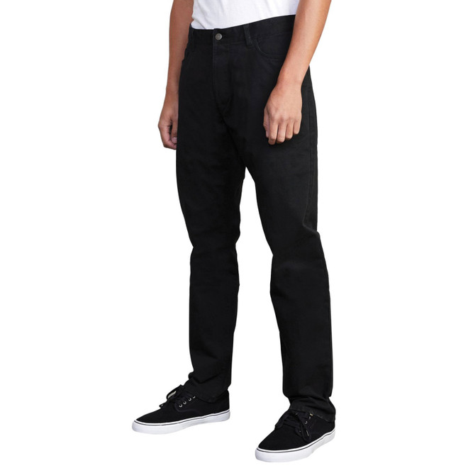 RVCA Week-End Twill Straight Fit Pants (Black)