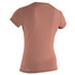 O'Neill Womens Basic Skins S/S Sun Shirt - Light Grapefruit 1