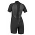 O'Neill Reactor II 2mm (Black/Black) Back Zip Women's Short Sleeve Spring Wetsuit