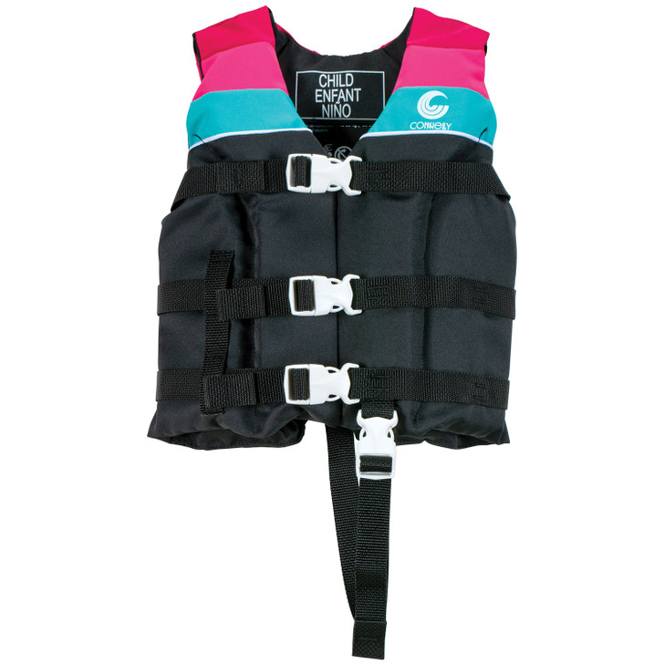 Connelly Girl's Child Retro Nylon Life Jacket - Front