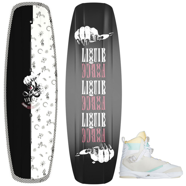 Liquid Force 2023 Virago Women's Wakeboard with Vida 6X Bindings