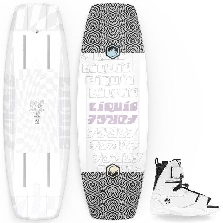 Liquid Force 2023 M.E. Aero Women's Wakeboard Package with Scan 6X Bindings