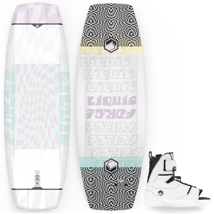 Liquid Force 2023 M.E. 130 Women's Wakeboard Package with Scan 6X Bindings