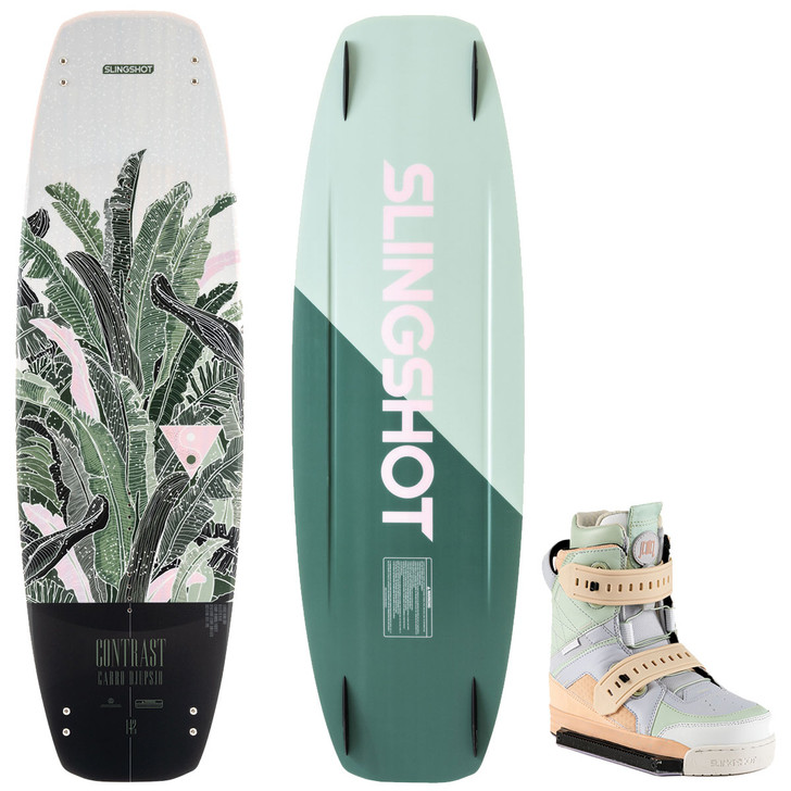 Slingshot Contrast Women's Wakeboard Package w/ Jewel Bindings 2023