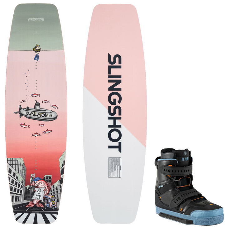 Slingshot Salmon 155cm Wakeboard Package w/ Rad Bindings 2023