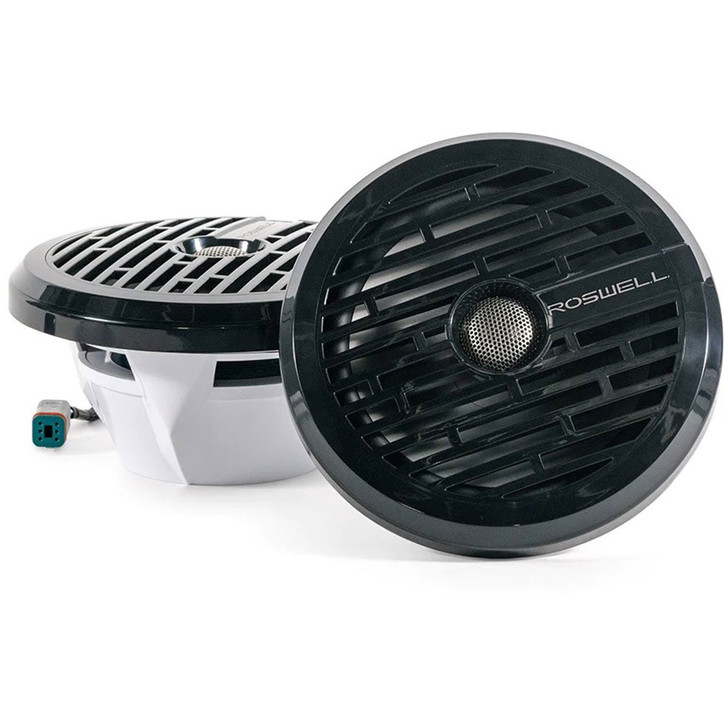 Roswell R1-8" Marine Speakers | Black Grille