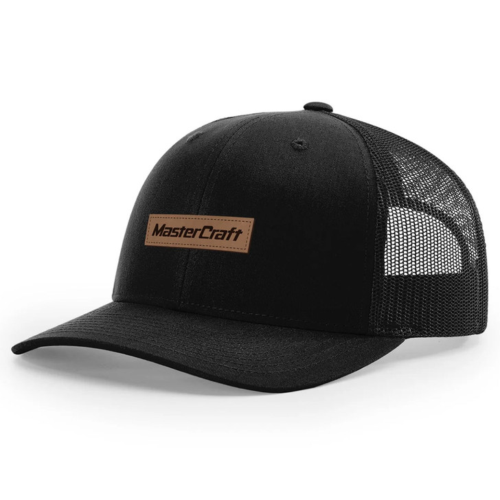 MasterCraft Leather Classic Logo Snapback Trucker Hat