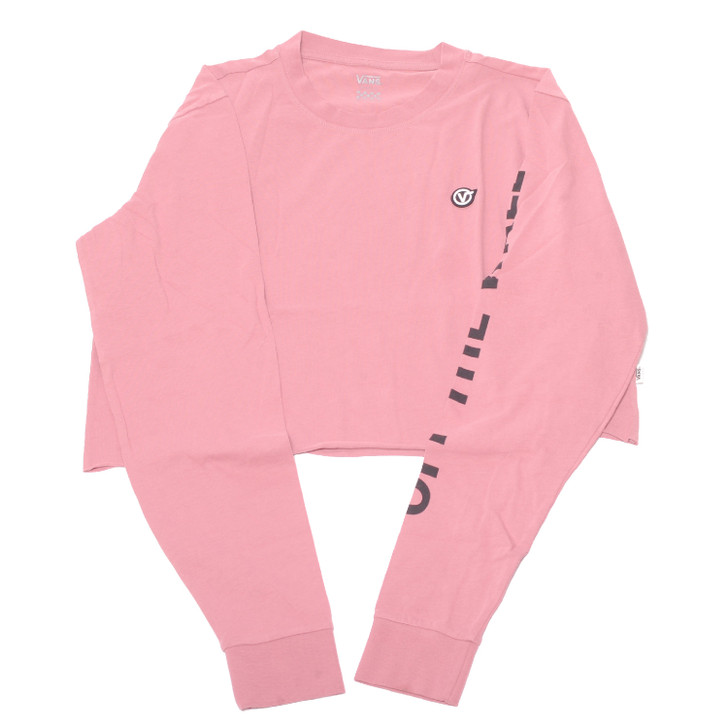 Vans Castmore (Nostalgia Rose) Women's Long Sleeve Crop Tee