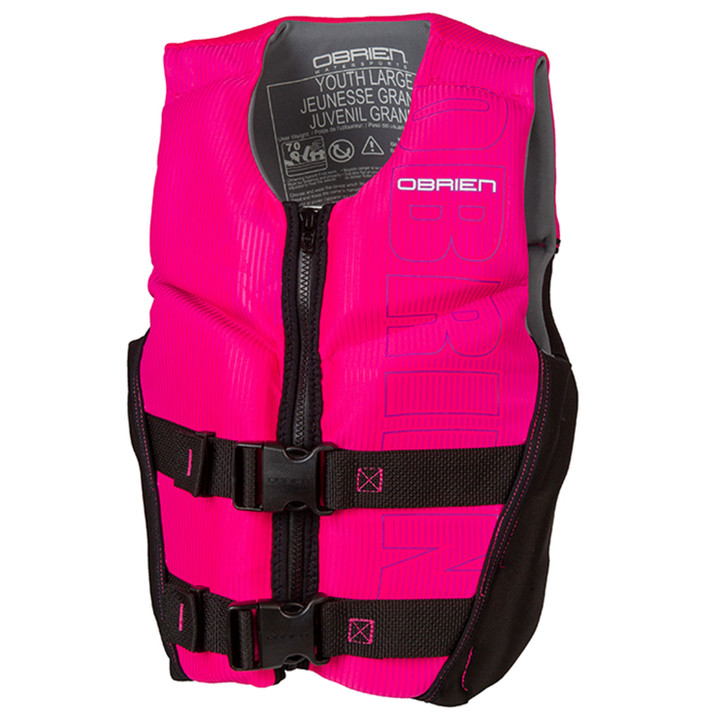 O'Brien Youth Small V-Back (Black/Pink) CGA Life Jacket 2024