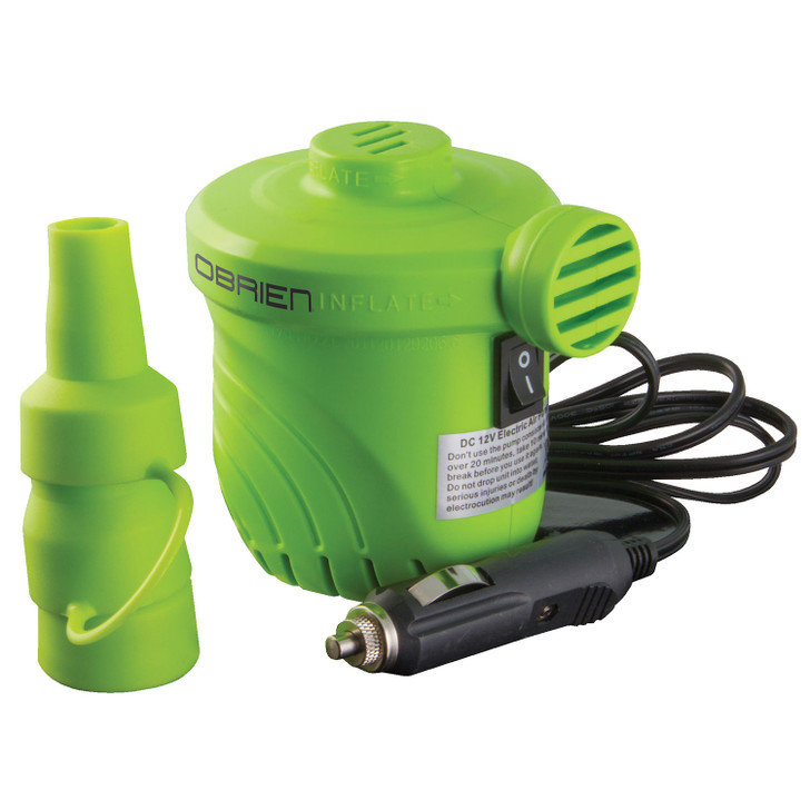 O'Brien 12V 1.2 PSI Tube Inflator (Green)