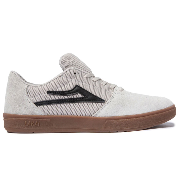 Lakai Brighton (White/Gum Suede) Men's Skate Shoes