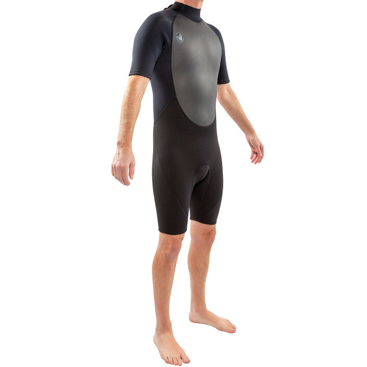 Body Glove Pro 3 Back Zip 2/1MM Short Sleeve Springsuit (Black)