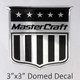 MasterCraft Shield Decal 3"