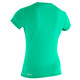 O'Neill Womens Basic Skins S/S Sun Shirt - Seaglass 1