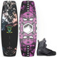 Liquid Force 2023 Butterstick 135 Cable Wakeboard with TAO 6X Black Bindings