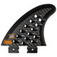 Ronix 3.5 in. Button - Cheese Grater - Right Surf Fin - Carbon