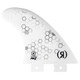 Ronix 4.0 in. Fiberglass Button - Blueprint - Center Surf Fin [White]
