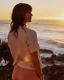 Follow Rhea Oversized Women's T-Shirt [Sand] 7