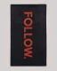 Follow Normal Towel [Black]