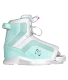 Ronix August Stage 1 Girl's Wakeboard Bindings [White/Mint]
