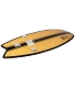 Ronix Fish Koal Classic Wakesurf Board [Glossy Bamboo/Black] 5