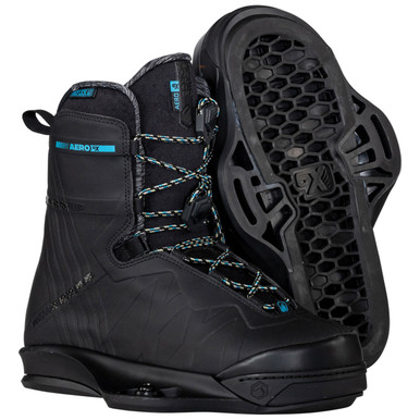 Liquid Force 2024 Aero 6X Black Wakeboard Bindings