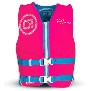 Photo of O'Brien Traditional Youth Life Jacket (Pink/Aqua) by O'Brien