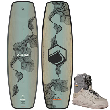 Photo of Liquid Force Current Cable Wakeboard Package w/ Peak 4D Bindings 2026 by Liquid Force