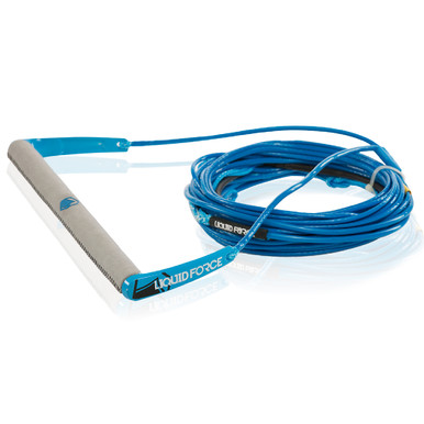 Photo of Liquid Force Plush w/ Vision Line [Grey/Blue] 70' Wakeboard Rope & Handle Combo by Liquid Force