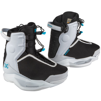 Photo of Ronix Vision Pro Kid's Wakeboard Boots 2026 [White/Black/Blue] by Ronix