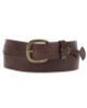 Justin Men's Dark Brown Work Basic Leather Belt