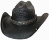 Bullhide Black Corral Dust Straw Hat