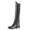 Horze Supreme Quinton Unisex Black Leather 1/2 Chaps