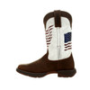 Durango Women's Lady Rebel American Flag Brown & White Cowboy Boots 