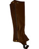 OVATION  Ovation Women's Black Top Grain Leather Half Chaps 