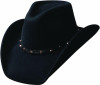 Bullhide Men's Black Thunderbird Shapeable Wool Western Cowboy Hat