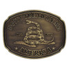 MONTANA SILVERSMITH Montana Silversmiths Brass Don't Tread On Me Gadsden America belt Buckle 