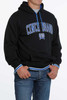 Cinch Men's Black Logo Fleece Pullover Hoodie 