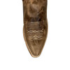 OLD WEST Jama Old West Women's Tan Cactus Snip Toe Cowboy Leather Boot 