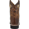 DAN POST Dan Post Kid's Amarillo Brown Square Toe Western Cowboy Leather Boot 