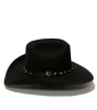 BULLHIDE Bullhide Unisex Black Pistol Pete 6X Wool Western Cowboy Hat 