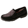 Twisted X Women's Black & Grey Aztec Slip On Driving Moc